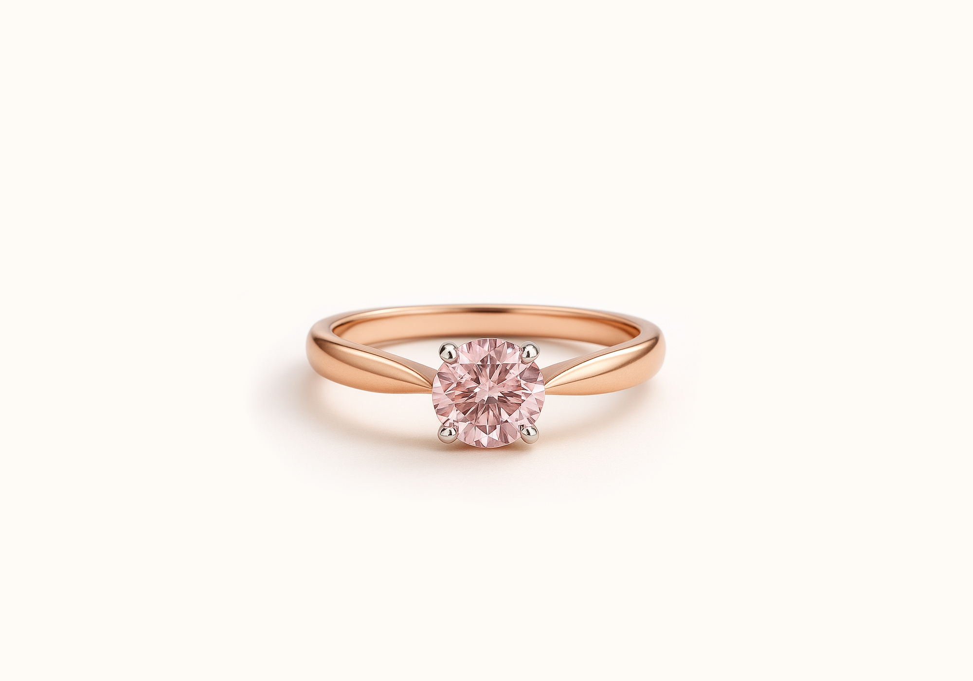 Pink diamond ring